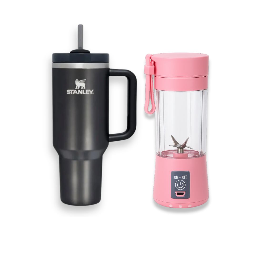 LICUADORA PORTÁTIL + STANLEY QUENCHER